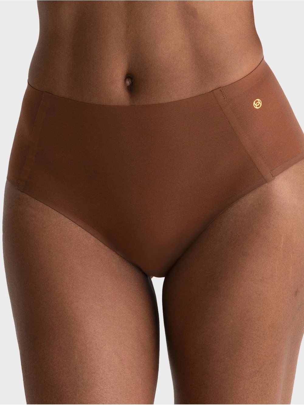 NWT Evelyn & Bobbie High-Waisted Retro Bikini in Clay Brown - Size 16-24